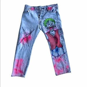 Custom Levi jeans 🔥 🏴‍☠️